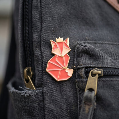Geometric Fox | Collectible Pin