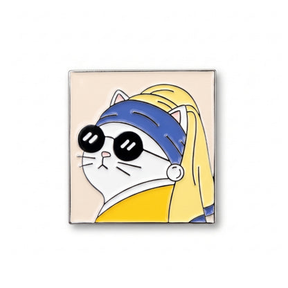 Girl With a Purrl Earring | Collectible Pin