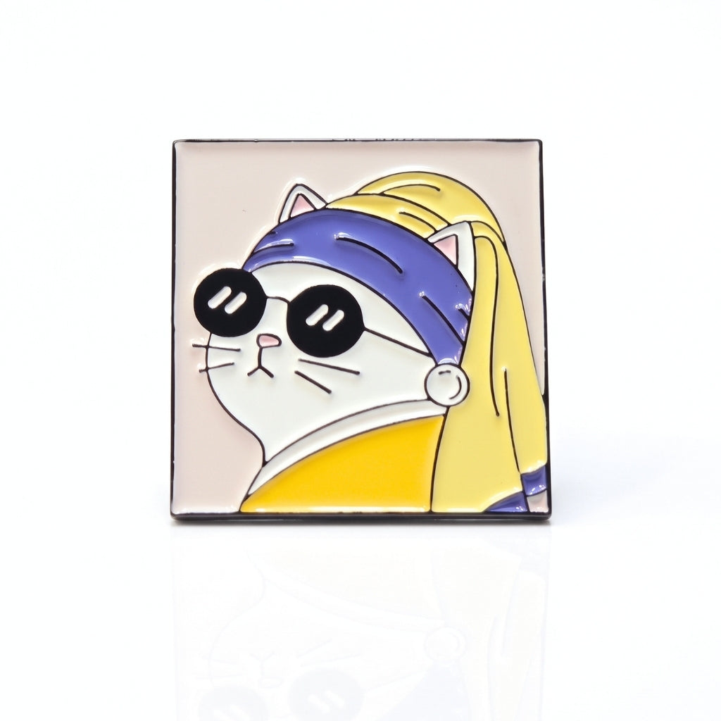 Girl With a Purrl Earring | Collectible Pin