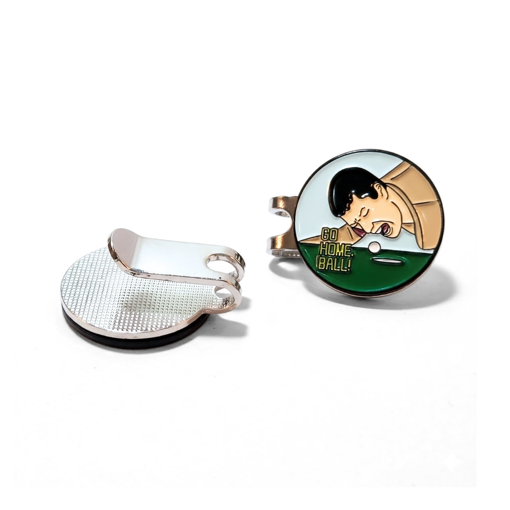 Go Home Ball! | Golf Ball Marker & Clip