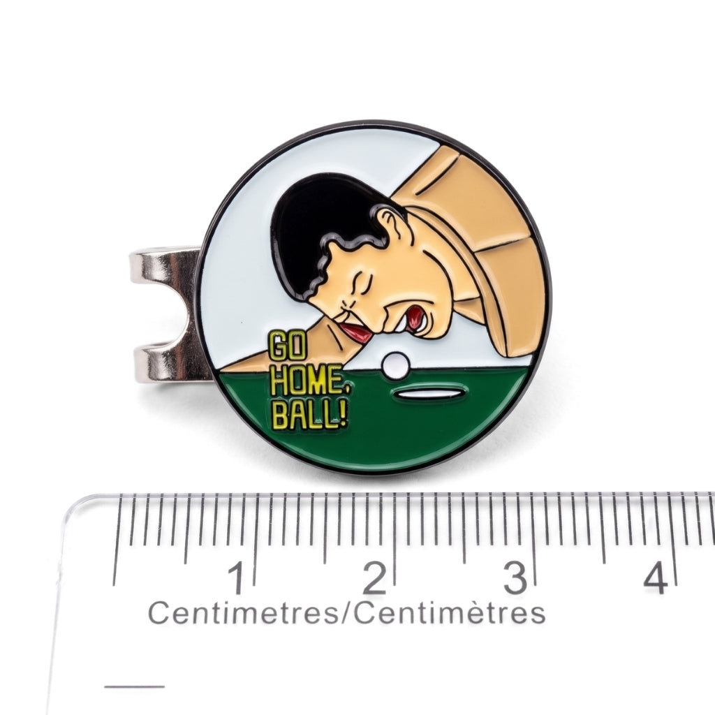 Go Home Ball! | Golf Ball Marker & Clip