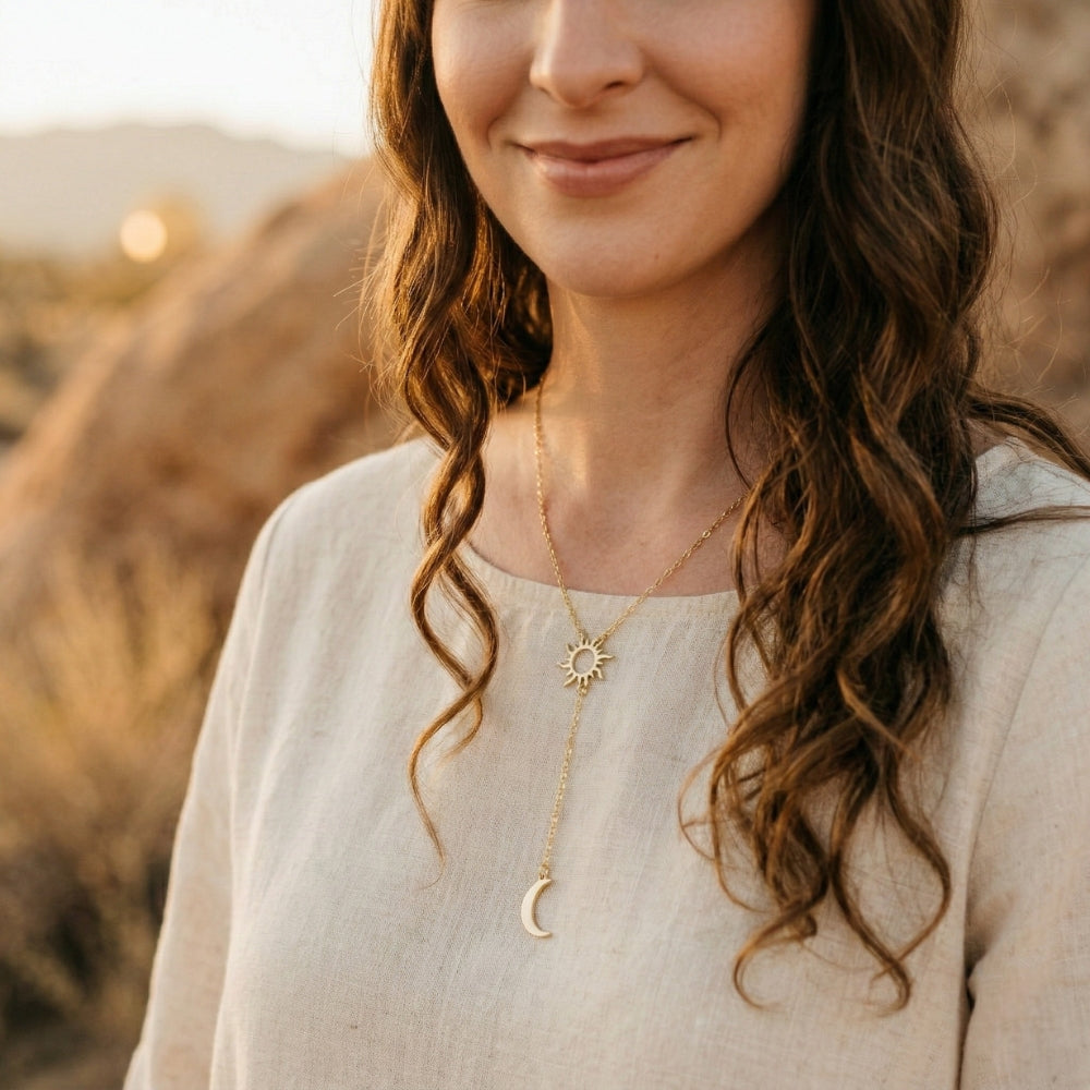 Golden Celestial Lariat | Necklace