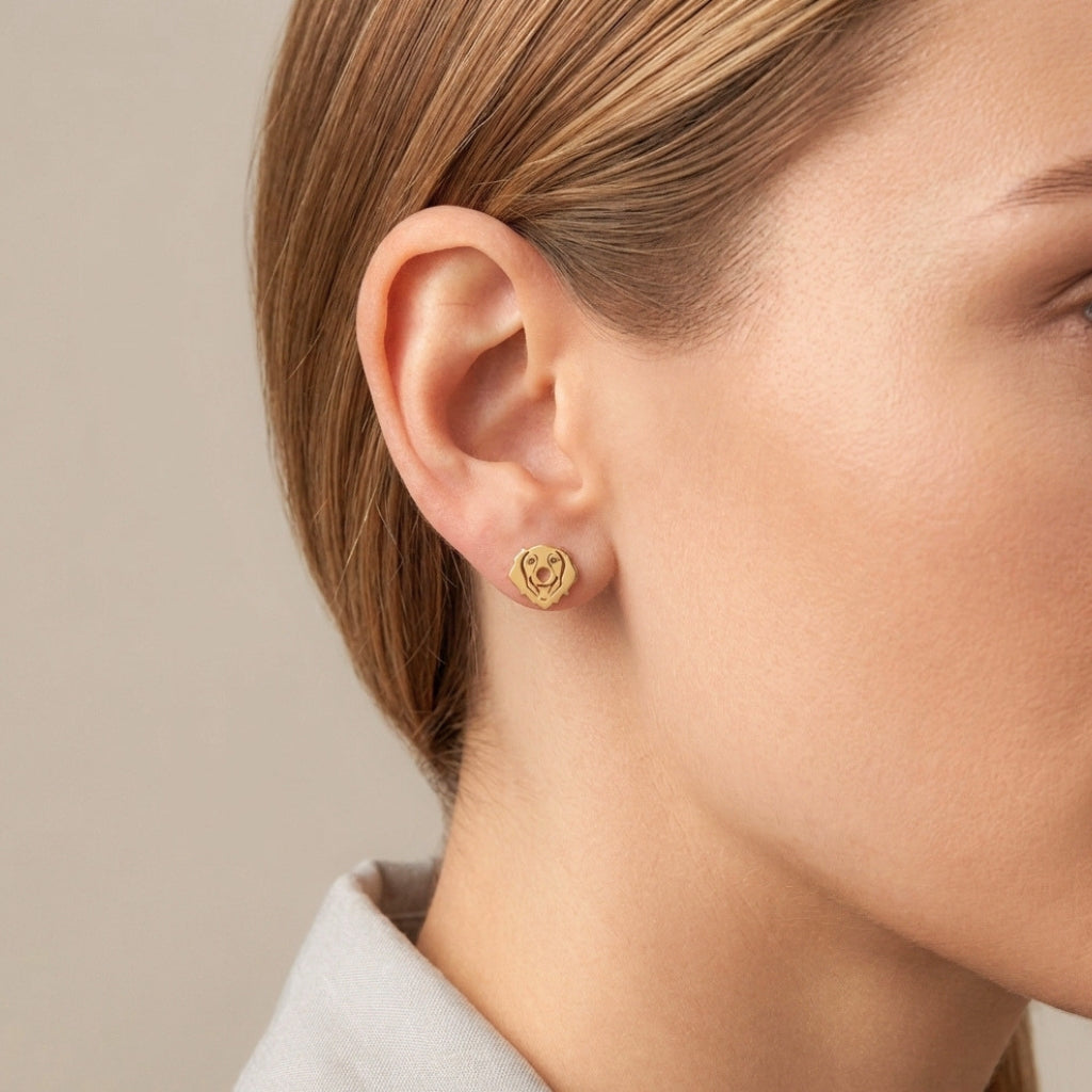 Golden Retriever Studs | Earrings