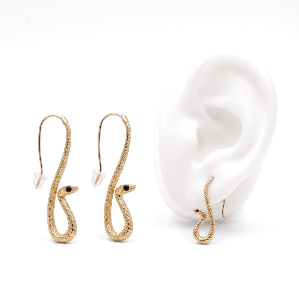 Golden Serpents | Earrings