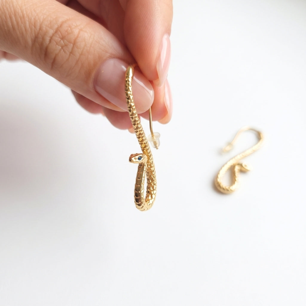 Golden Serpents | Earrings