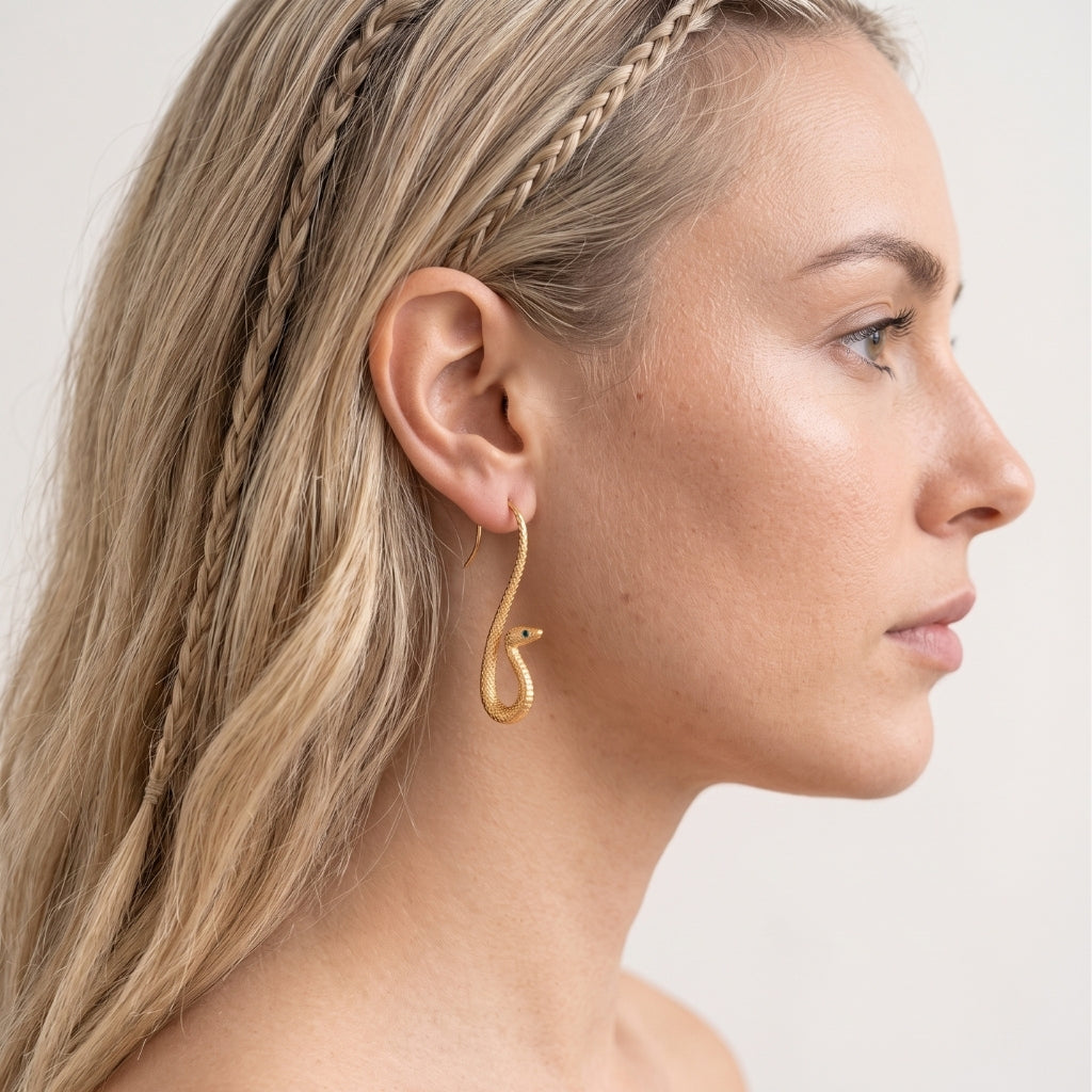 Golden Serpents | Earrings