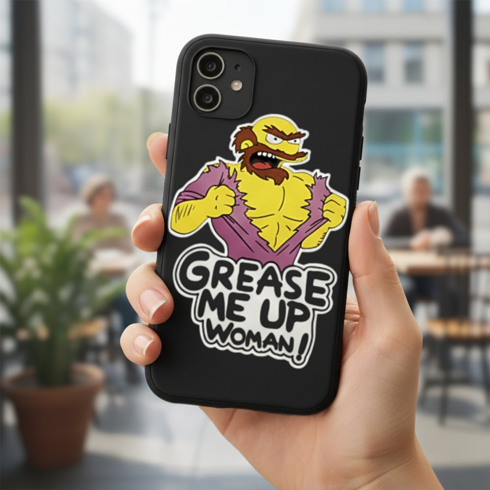 Grease Me Up Woman! | Vinyl Sticker