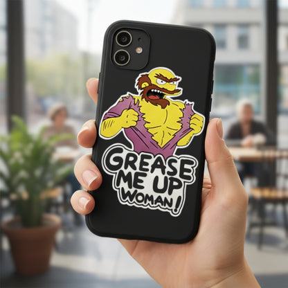 Grease Me Up Woman! | Vinyl Sticker