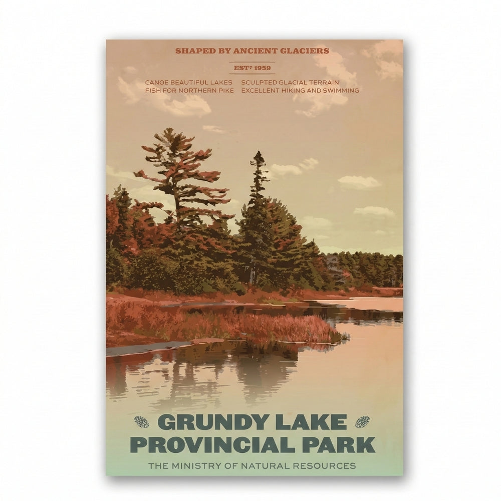 Grundy Lake Provincial Park | Canvas Art Print