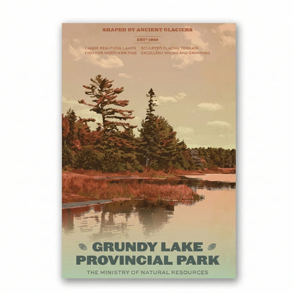 Grundy Lake Provincial Park | Canvas Art Print