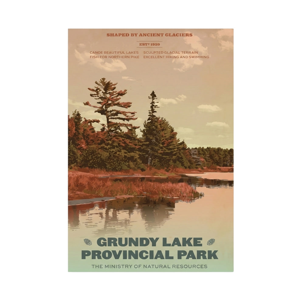 Grundy Lake Provincial Park | Canvas Art Print