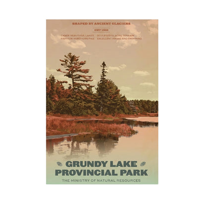 Grundy Lake Provincial Park | Canvas Art Print