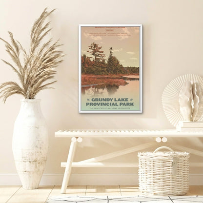 Grundy Lake Provincial Park | Canvas Art Print
