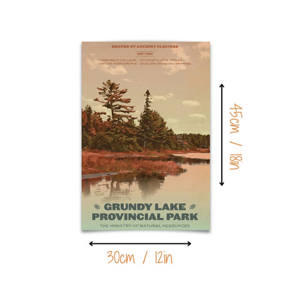 Grundy Lake Provincial Park | Canvas Art Print