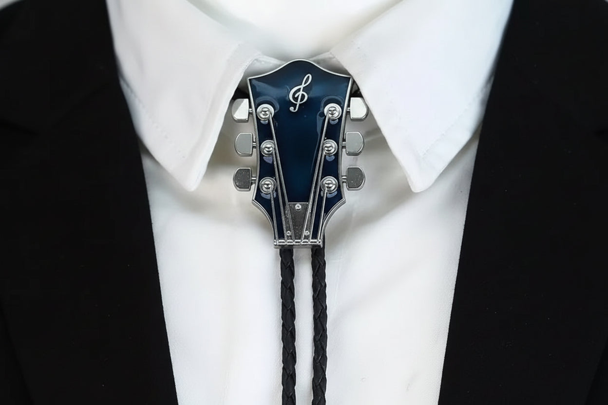 Guitar Headstock Bolo Tie | Necktie