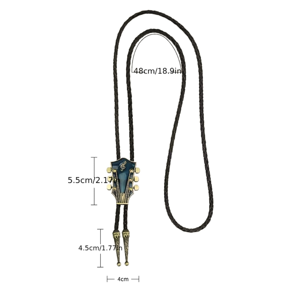 Guitar Headstock Bolo Tie | Necktie