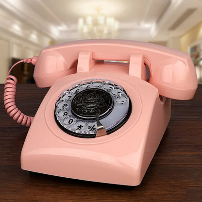 Classic Rotary Dial Landline Phone