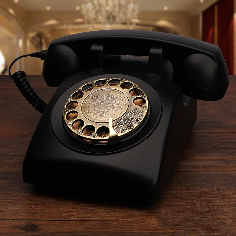Classic Rotary Dial Landline Phone