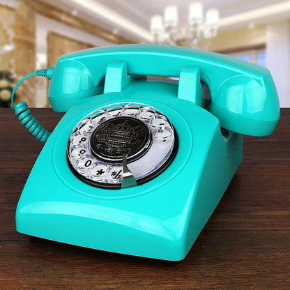 Classic Rotary Dial Landline Phone