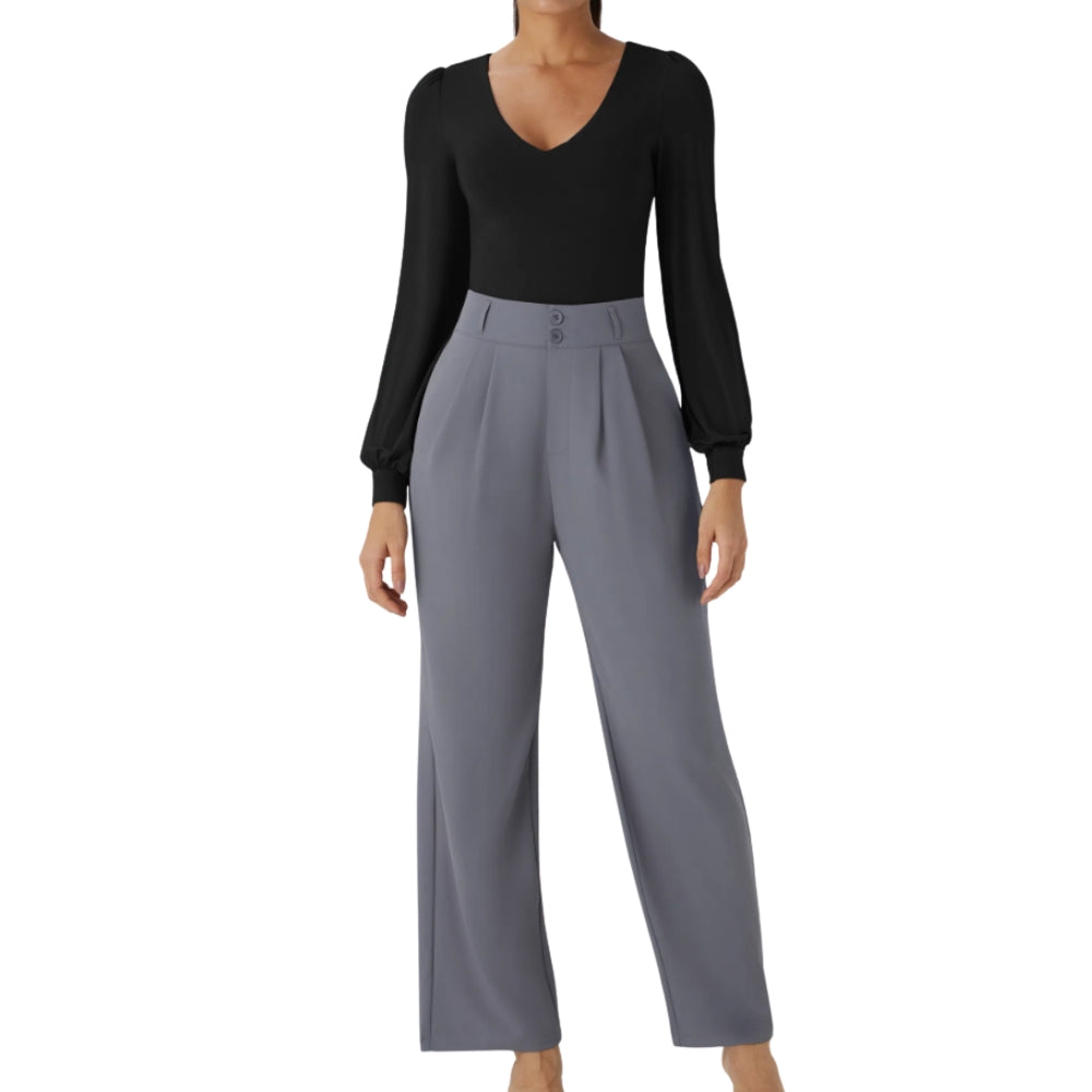 Women's V Neck Bodysuit [M]