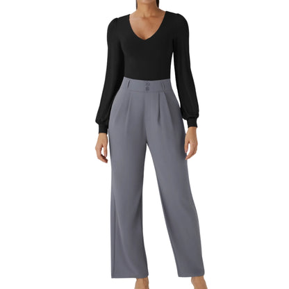 Women's V Neck Bodysuit [M]