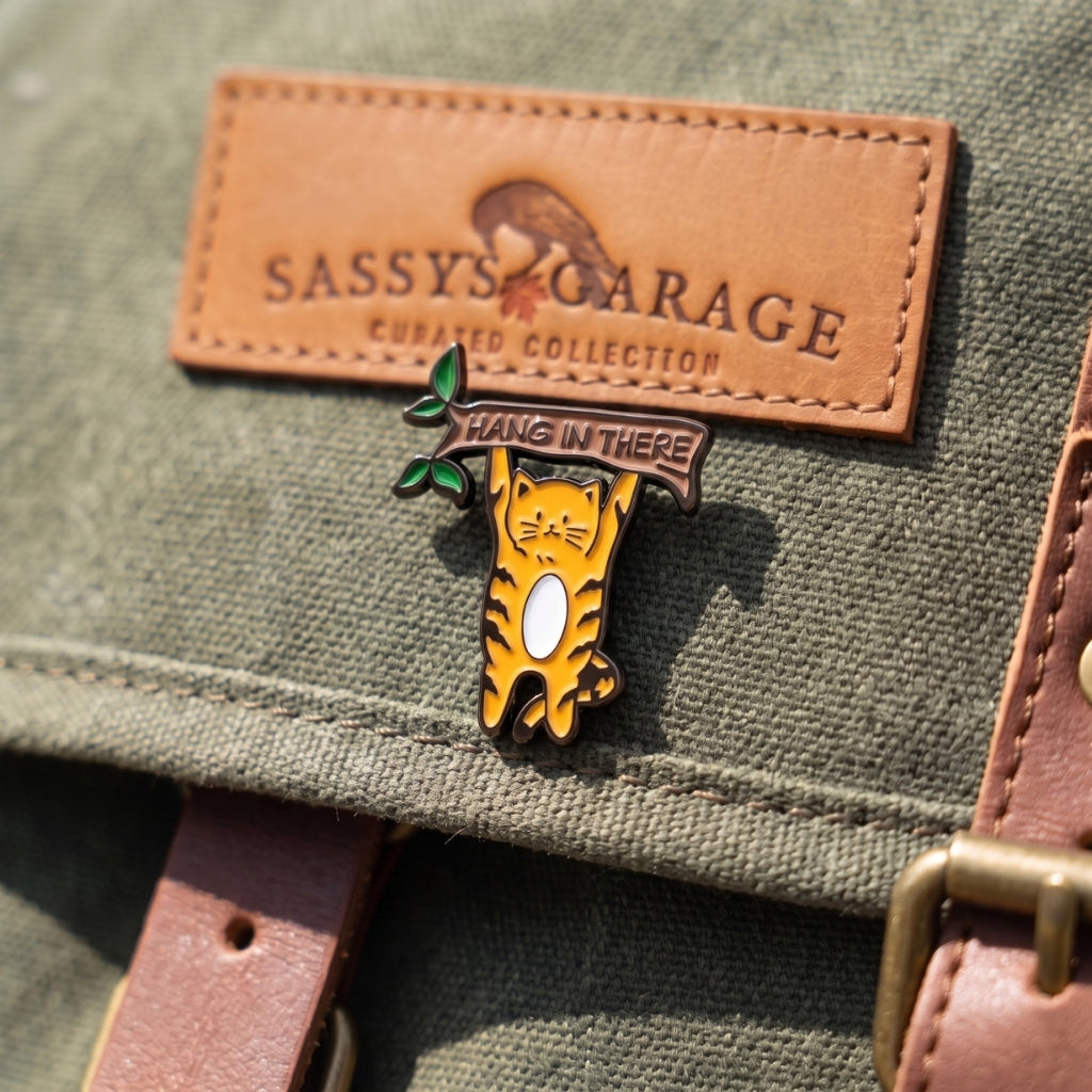 Hang In There Kitty | Collectible Pin