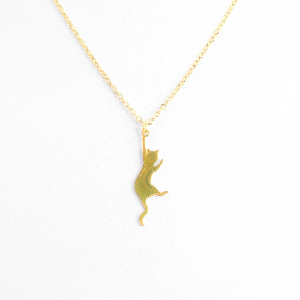 Hang In There Kitty Necklace