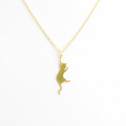 Hang In There Kitty Necklace