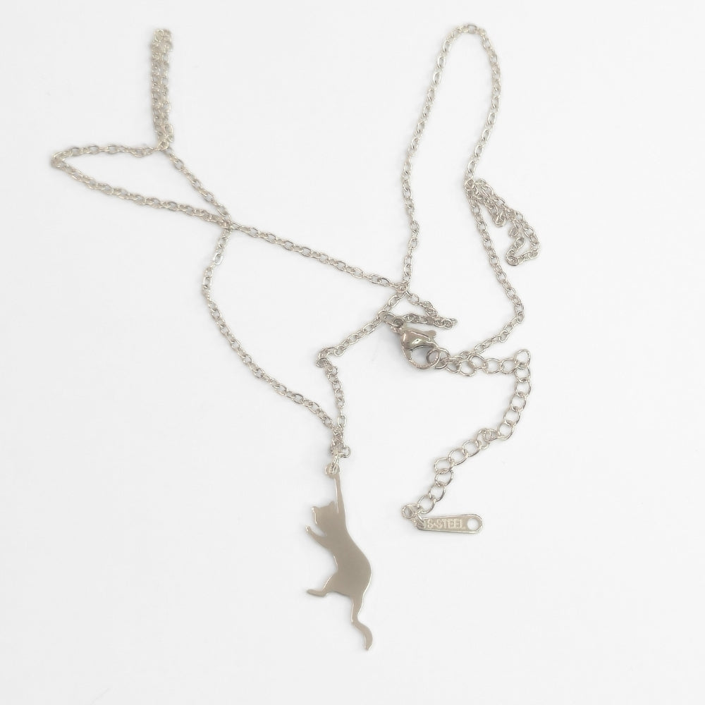 Hang In There Kitty Necklace
