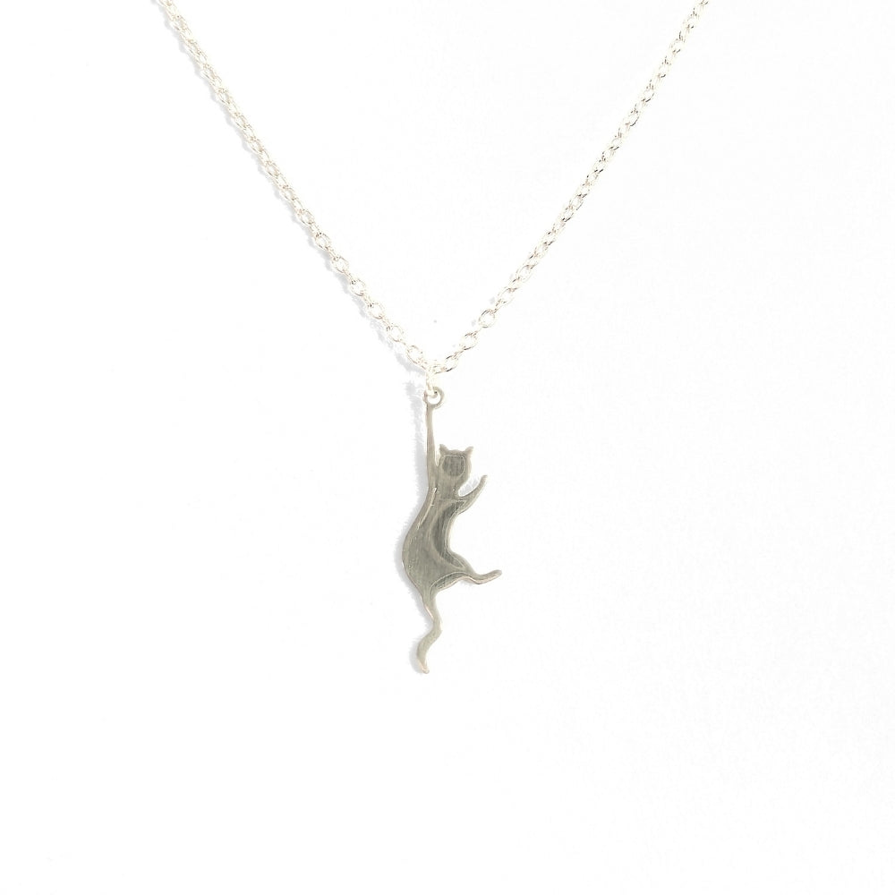 Hang In There Kitty Necklace
