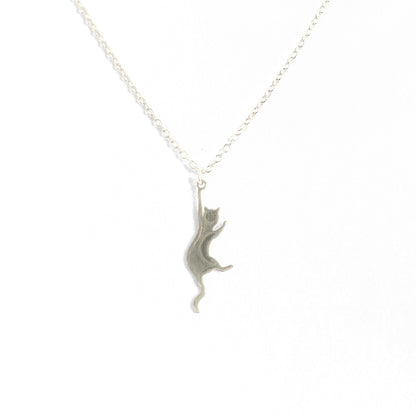 Hang In There Kitty Necklace
