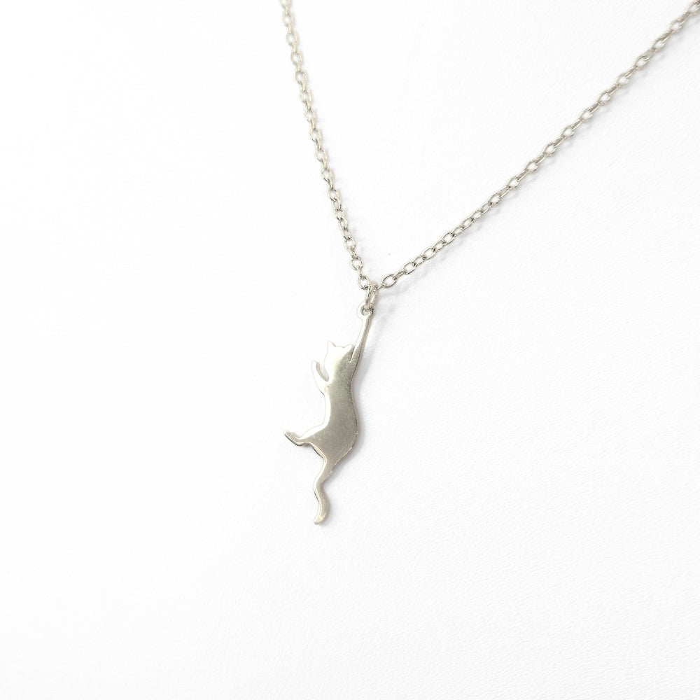 Hang In There Kitty Necklace