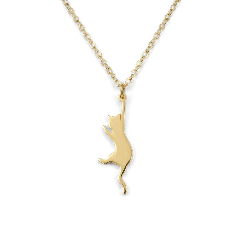 Pendentif chat « Accroche-toi » | Collier