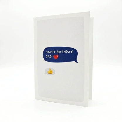 Happy Birthday Dad Text | Greeting Card