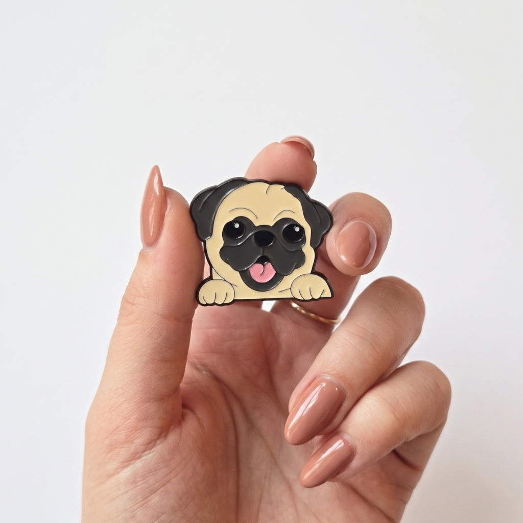 Happy Pug | Collectible Pin