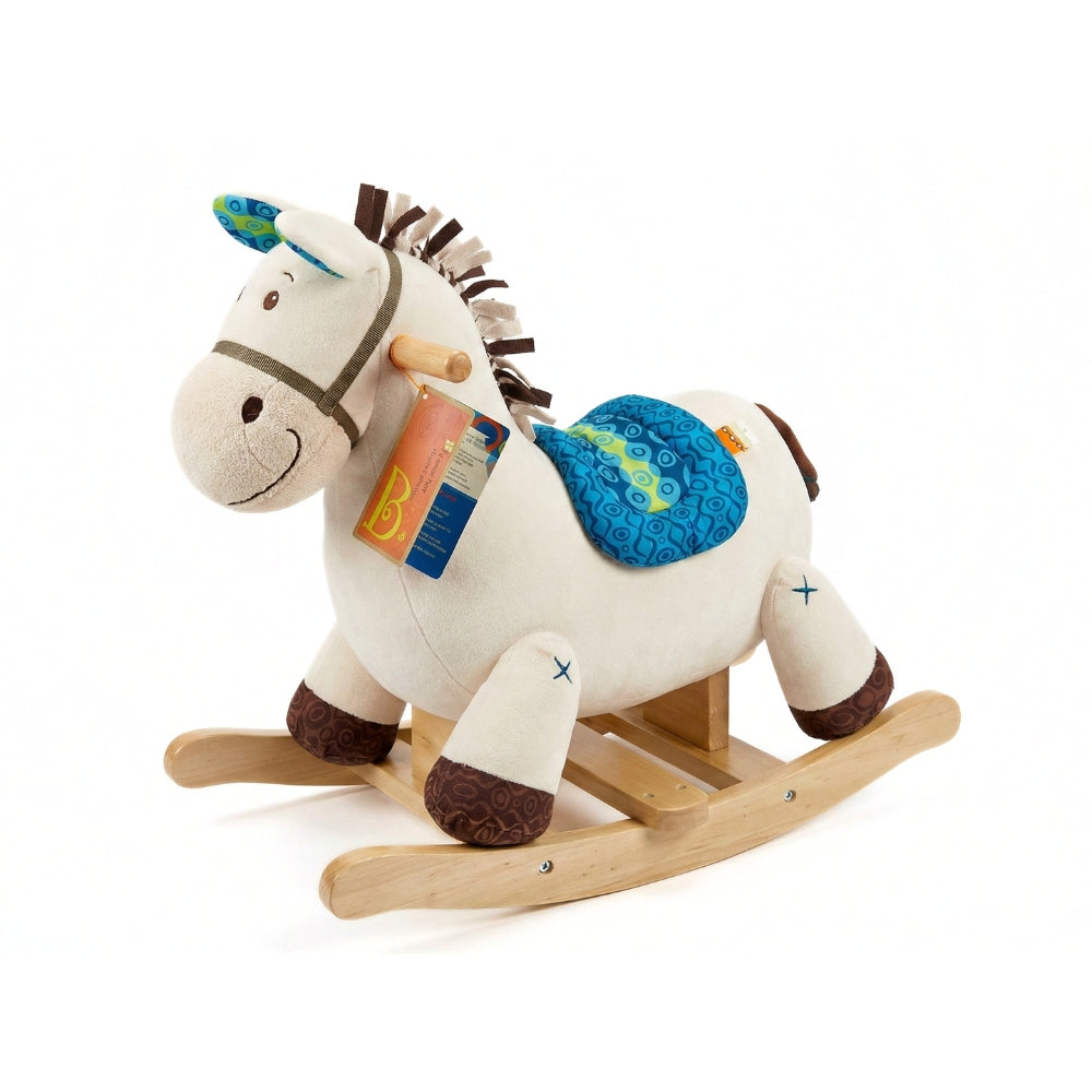 Hardwood & Plush Rocking Horse