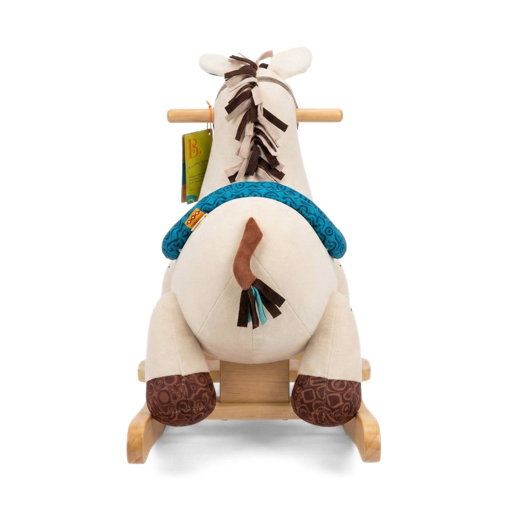 Hardwood & Plush Rocking Horse