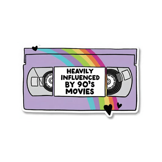 Heavily Influenced By 90s Movies | Vinyl Sticker
