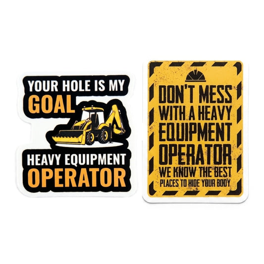 Heavy Equipment Operator [2-Piece Set] | Vinyl Sticker