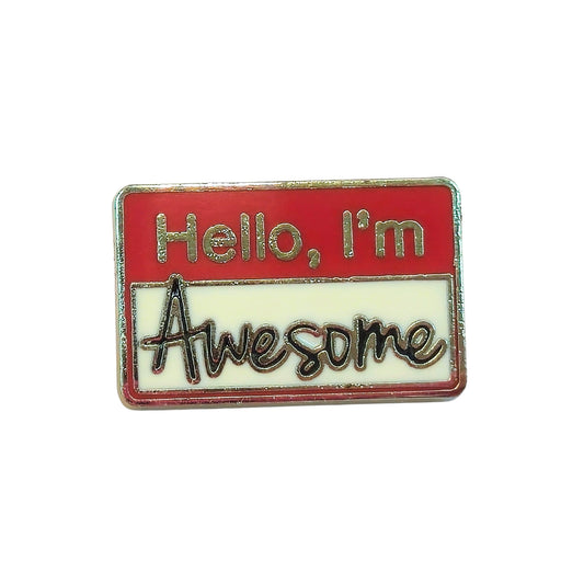 Hello I'm Awesome | Collectible Pin