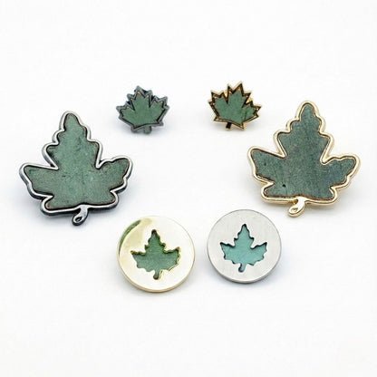Historic Parliament Roof Copper Maple Leaf [Pewter] | Collectible Pin