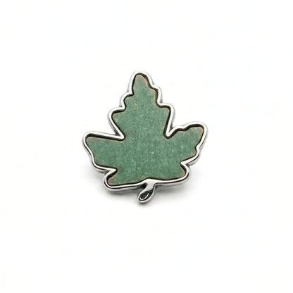 Broche en cuivre en forme de feuille d'érable du Parlement historique | Épingle de collection