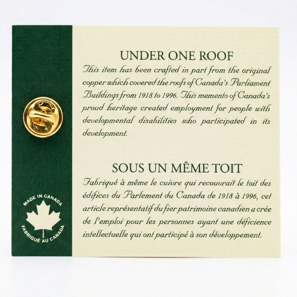 Historic Parliament Roof Copper Maple Leaf | Collectible Pin