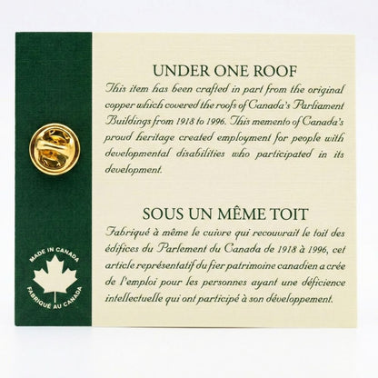 Historic Parliament Roof Copper Maple Leaf | Collectible Pin