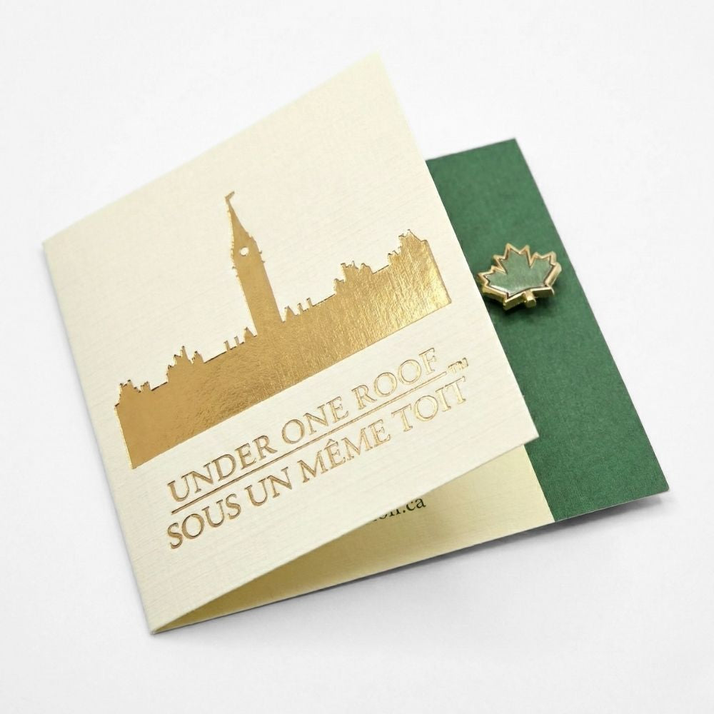 Historic Parliament Roof Copper Maple Leaf | Collectible Pin