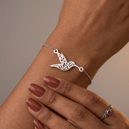 Hummingbird Stencil | Bracelet