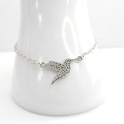 Hummingbird Stencil | Bracelet