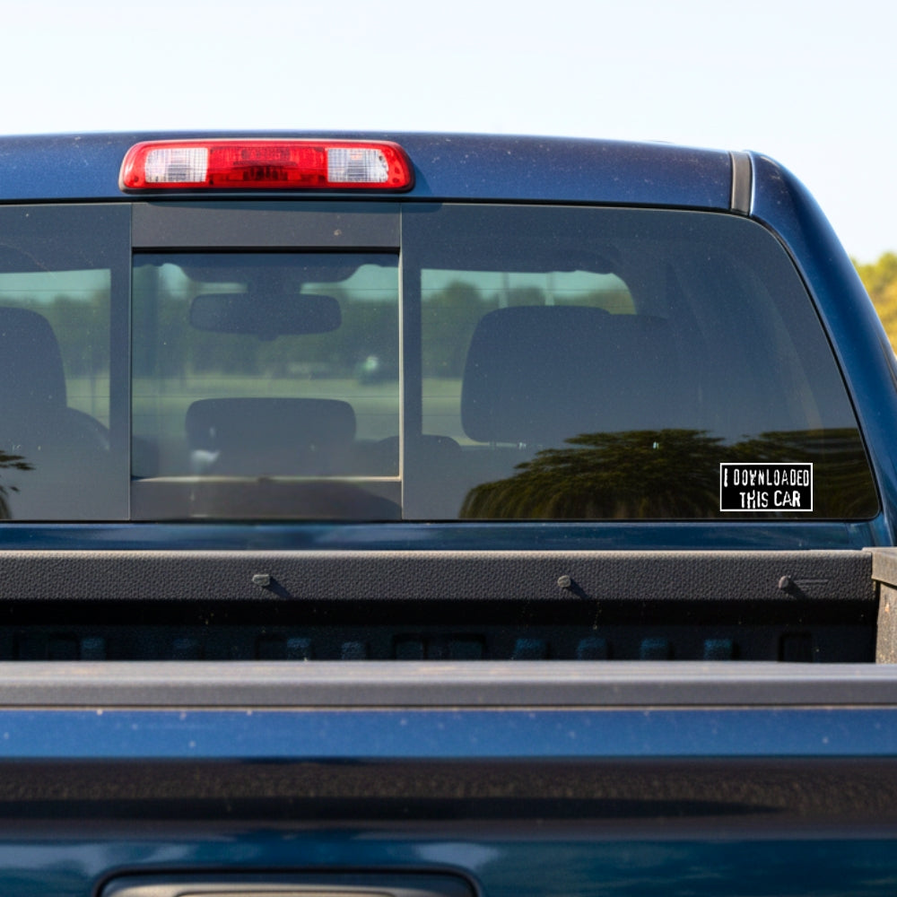 I Downloaded This Car | Vinyl Sticker