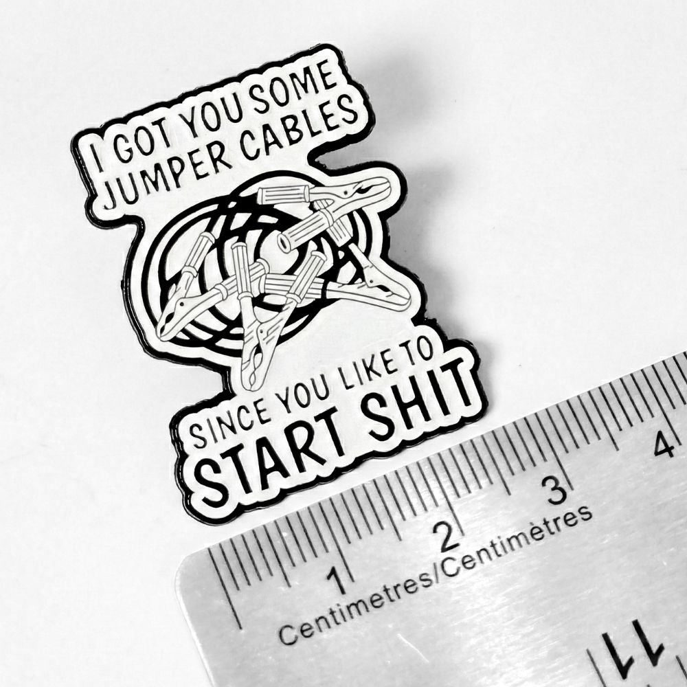Je t'ai apporté des câbles de démarrage | Pin's de collection