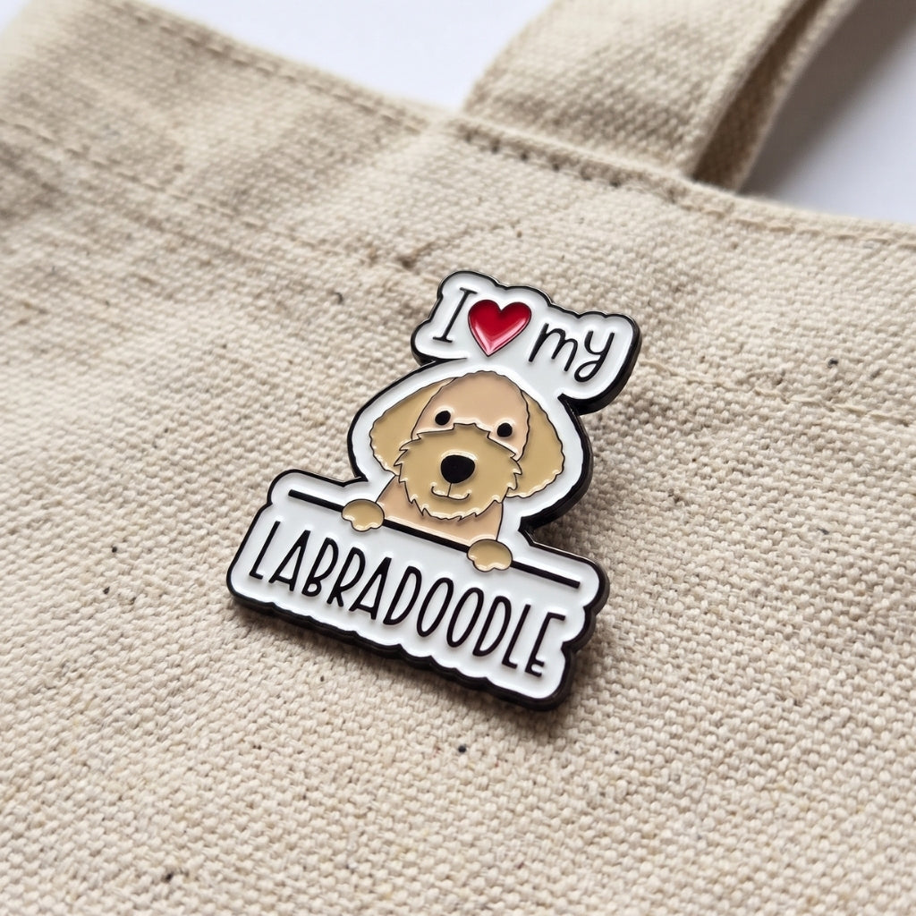 I Love My Labradoodle | Collectible Pin